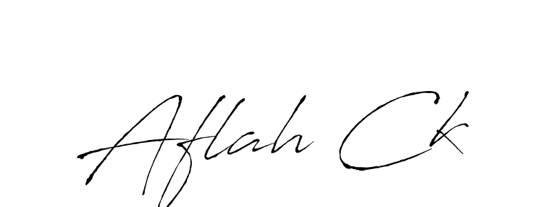 Create a beautiful signature design for name Aflah Ck. With this signature (Antro_Vectra) fonts, you can make a handwritten signature for free. Aflah Ck signature style 6 images and pictures png