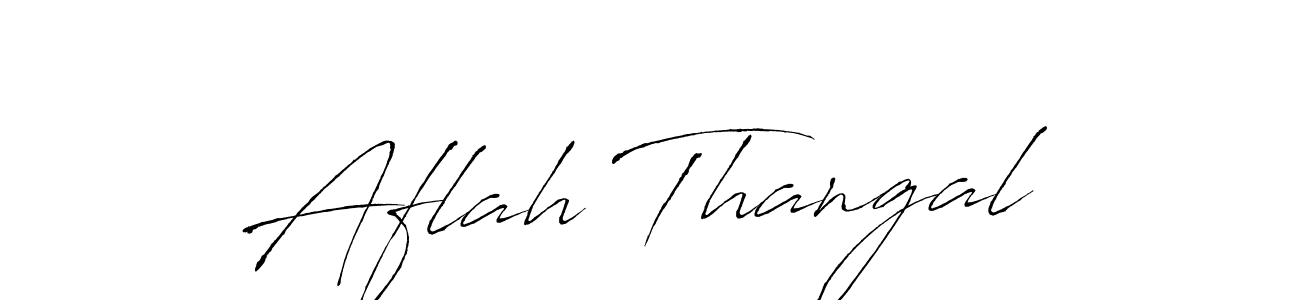 Design your own signature with our free online signature maker. With this signature software, you can create a handwritten (Antro_Vectra) signature for name Aflah Thangal. Aflah Thangal signature style 6 images and pictures png