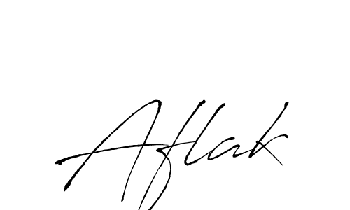 Design your own signature with our free online signature maker. With this signature software, you can create a handwritten (Antro_Vectra) signature for name Aflak. Aflak signature style 6 images and pictures png