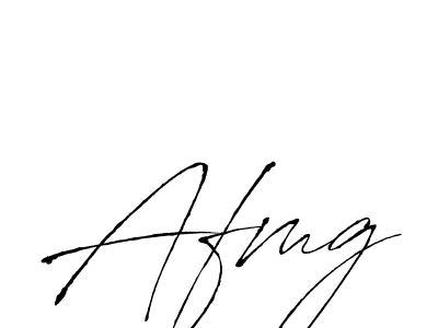 Also we have Afmg name is the best signature style. Create professional handwritten signature collection using Antro_Vectra autograph style. Afmg signature style 6 images and pictures png