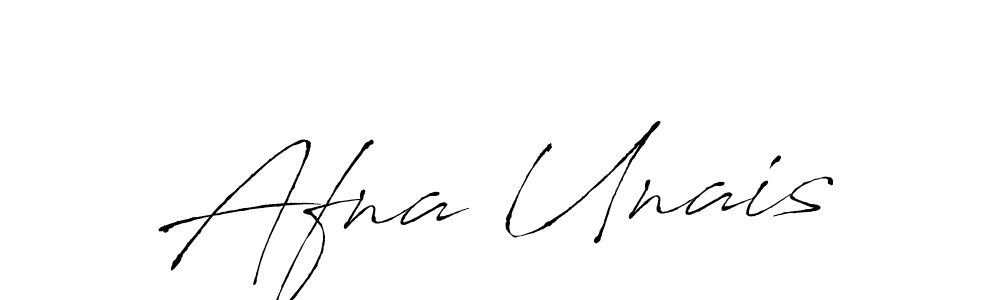 Design your own signature with our free online signature maker. With this signature software, you can create a handwritten (Antro_Vectra) signature for name Afna Unais. Afna Unais signature style 6 images and pictures png