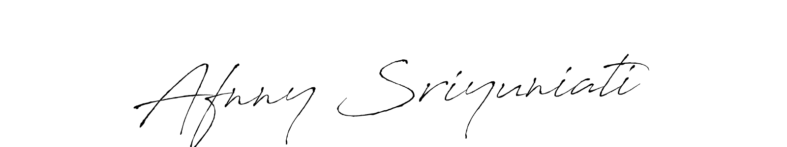 How to make Afnny Sriyuniati signature? Antro_Vectra is a professional autograph style. Create handwritten signature for Afnny Sriyuniati name. Afnny Sriyuniati signature style 6 images and pictures png