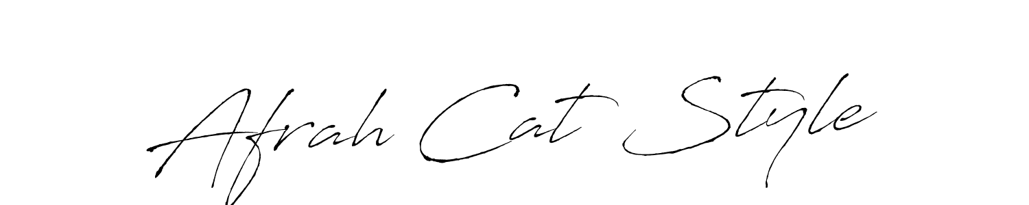 Make a beautiful signature design for name Afrah Cat Style. With this signature (Antro_Vectra) style, you can create a handwritten signature for free. Afrah Cat Style signature style 6 images and pictures png