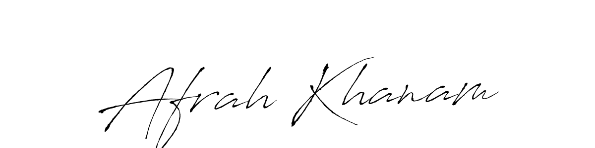 Use a signature maker to create a handwritten signature online. With this signature software, you can design (Antro_Vectra) your own signature for name Afrah Khanam. Afrah Khanam signature style 6 images and pictures png