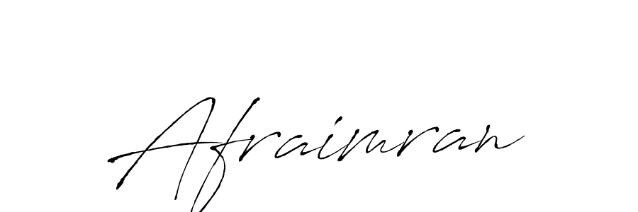 Make a beautiful signature design for name Afraimran. With this signature (Antro_Vectra) style, you can create a handwritten signature for free. Afraimran signature style 6 images and pictures png