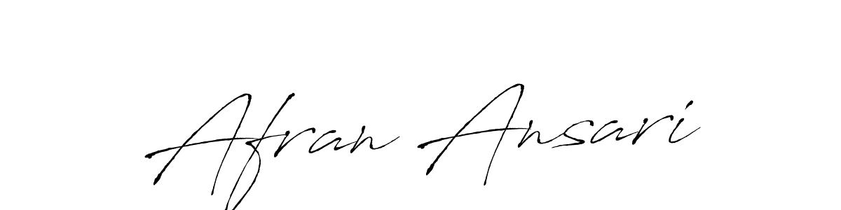Design your own signature with our free online signature maker. With this signature software, you can create a handwritten (Antro_Vectra) signature for name Afran Ansari. Afran Ansari signature style 6 images and pictures png
