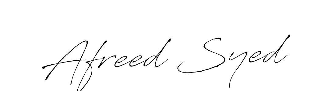 Afreed Syed stylish signature style. Best Handwritten Sign (Antro_Vectra) for my name. Handwritten Signature Collection Ideas for my name Afreed Syed. Afreed Syed signature style 6 images and pictures png