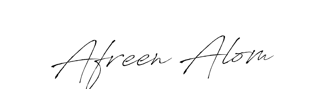 Make a beautiful signature design for name Afreen Alom. With this signature (Antro_Vectra) style, you can create a handwritten signature for free. Afreen Alom signature style 6 images and pictures png