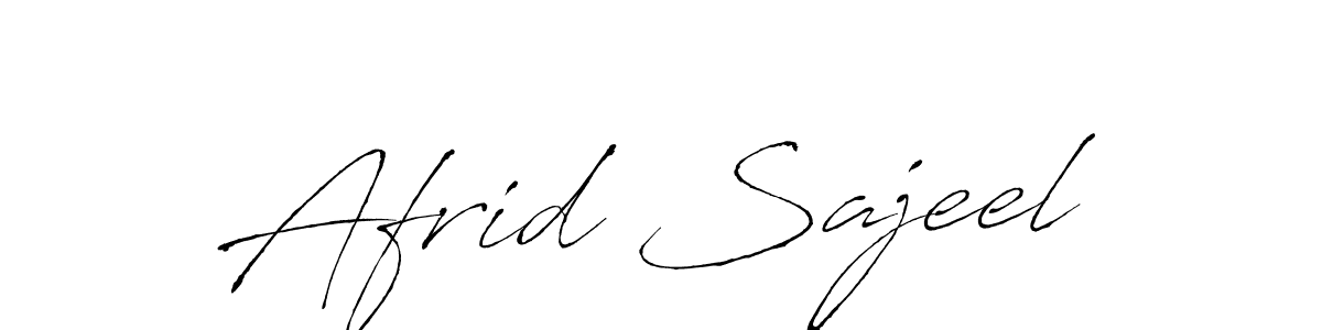 Make a beautiful signature design for name Afrid Sajeel. With this signature (Antro_Vectra) style, you can create a handwritten signature for free. Afrid Sajeel signature style 6 images and pictures png