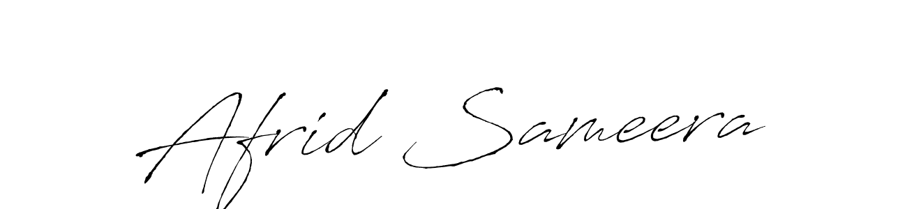 How to make Afrid Sameera signature? Antro_Vectra is a professional autograph style. Create handwritten signature for Afrid Sameera name. Afrid Sameera signature style 6 images and pictures png