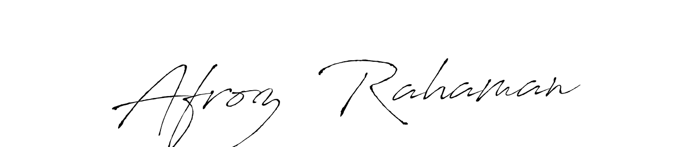 Similarly Antro_Vectra is the best handwritten signature design. Signature creator online .You can use it as an online autograph creator for name Afroz  Rahaman. Afroz  Rahaman signature style 6 images and pictures png