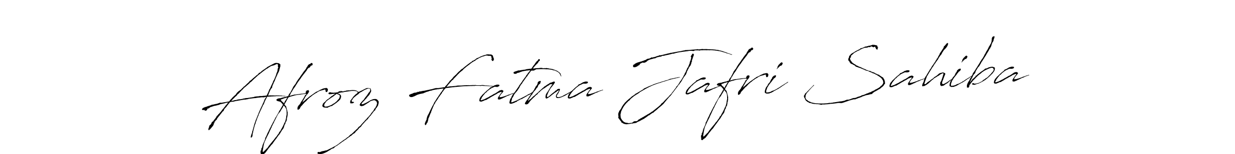 How to make Afroz Fatma Jafri Sahiba signature? Antro_Vectra is a professional autograph style. Create handwritten signature for Afroz Fatma Jafri Sahiba name. Afroz Fatma Jafri Sahiba signature style 6 images and pictures png