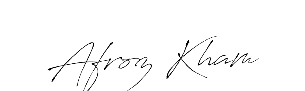 This is the best signature style for the Afroz Kham name. Also you like these signature font (Antro_Vectra). Mix name signature. Afroz Kham signature style 6 images and pictures png