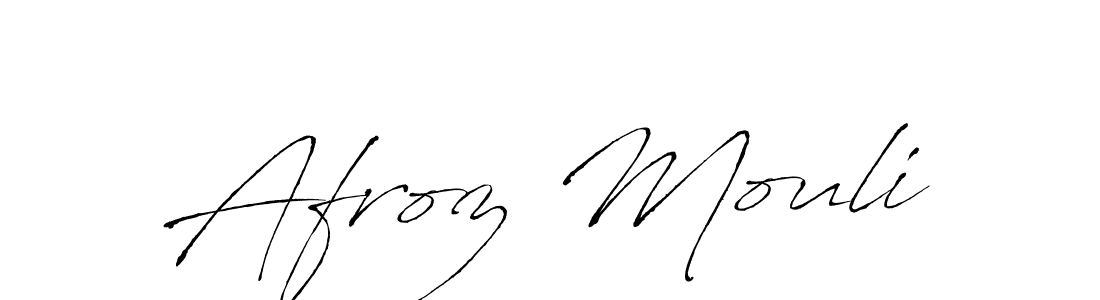 How to make Afroz Mouli signature? Antro_Vectra is a professional autograph style. Create handwritten signature for Afroz Mouli name. Afroz Mouli signature style 6 images and pictures png