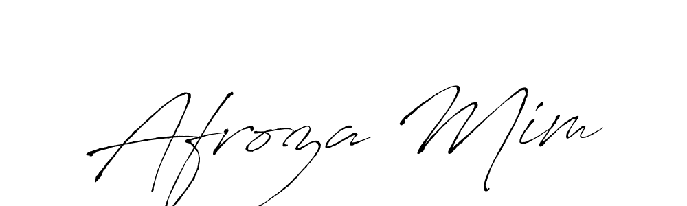 Afroza Mim stylish signature style. Best Handwritten Sign (Antro_Vectra) for my name. Handwritten Signature Collection Ideas for my name Afroza Mim. Afroza Mim signature style 6 images and pictures png