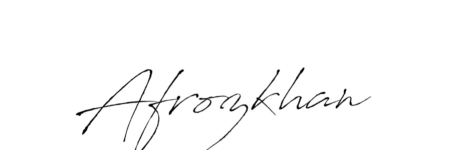 Use a signature maker to create a handwritten signature online. With this signature software, you can design (Antro_Vectra) your own signature for name Afrozkhan. Afrozkhan signature style 6 images and pictures png