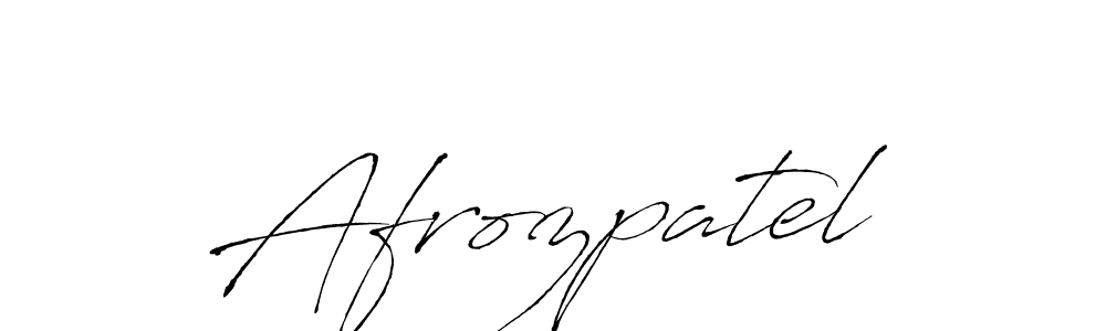You should practise on your own different ways (Antro_Vectra) to write your name (Afrozpatel) in signature. don't let someone else do it for you. Afrozpatel signature style 6 images and pictures png