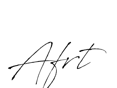 Make a beautiful signature design for name Afrt. With this signature (Antro_Vectra) style, you can create a handwritten signature for free. Afrt signature style 6 images and pictures png