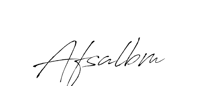 Antro_Vectra is a professional signature style that is perfect for those who want to add a touch of class to their signature. It is also a great choice for those who want to make their signature more unique. Get Afsalbm name to fancy signature for free. Afsalbm signature style 6 images and pictures png