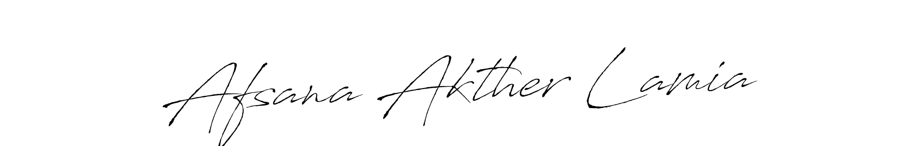 Create a beautiful signature design for name Afsana Akther Lamia. With this signature (Antro_Vectra) fonts, you can make a handwritten signature for free. Afsana Akther Lamia signature style 6 images and pictures png