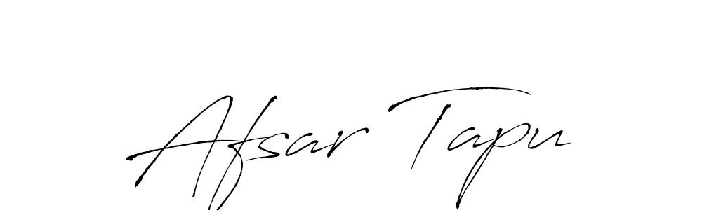 Create a beautiful signature design for name Afsar Tapu. With this signature (Antro_Vectra) fonts, you can make a handwritten signature for free. Afsar Tapu signature style 6 images and pictures png