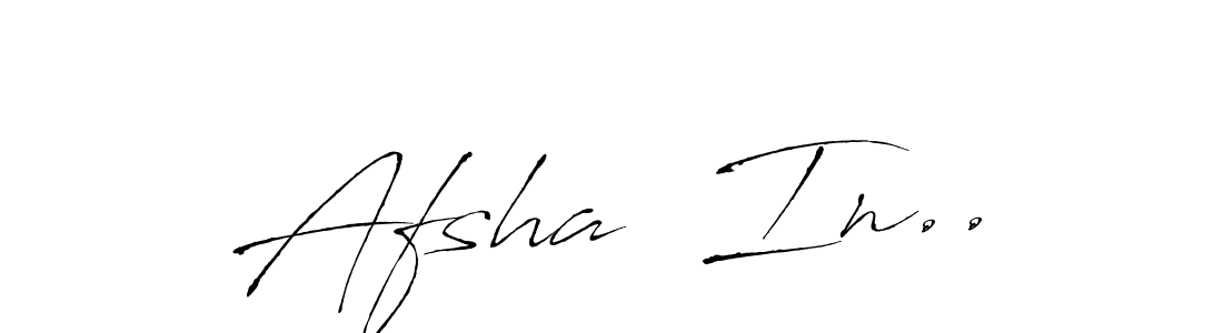 Also You can easily find your signature by using the search form. We will create Afsha  In.. name handwritten signature images for you free of cost using Antro_Vectra sign style. Afsha  In.. signature style 6 images and pictures png