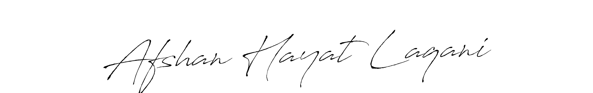 The best way (Antro_Vectra) to make a short signature is to pick only two or three words in your name. The name Afshan Hayat Laqani include a total of six letters. For converting this name. Afshan Hayat Laqani signature style 6 images and pictures png