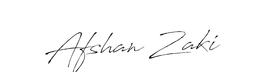 How to make Afshan Zaki signature? Antro_Vectra is a professional autograph style. Create handwritten signature for Afshan Zaki name. Afshan Zaki signature style 6 images and pictures png