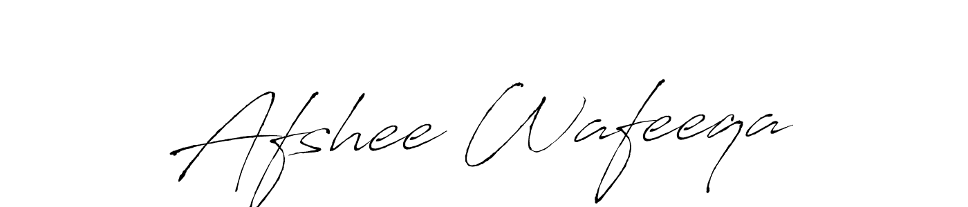 Create a beautiful signature design for name Afshee Wafeeqa. With this signature (Antro_Vectra) fonts, you can make a handwritten signature for free. Afshee Wafeeqa signature style 6 images and pictures png