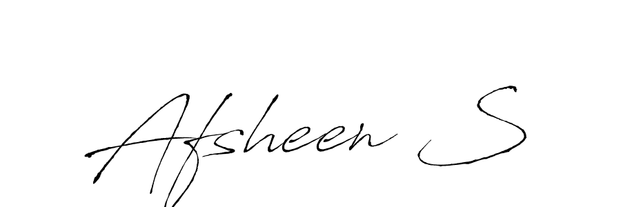 Also we have Afsheen S name is the best signature style. Create professional handwritten signature collection using Antro_Vectra autograph style. Afsheen S signature style 6 images and pictures png