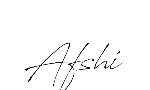 Design your own signature with our free online signature maker. With this signature software, you can create a handwritten (Antro_Vectra) signature for name Afshi. Afshi signature style 6 images and pictures png