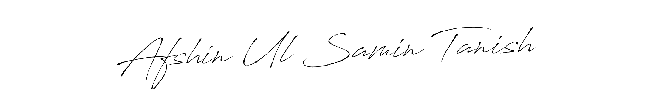 Make a beautiful signature design for name Afshin Ul Samin Tanish. With this signature (Antro_Vectra) style, you can create a handwritten signature for free. Afshin Ul Samin Tanish signature style 6 images and pictures png