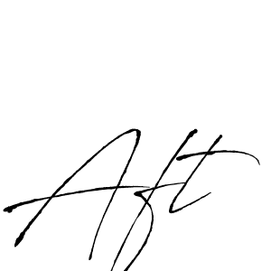 How to make Aft name signature. Use Antro_Vectra style for creating short signs online. This is the latest handwritten sign. Aft signature style 6 images and pictures png