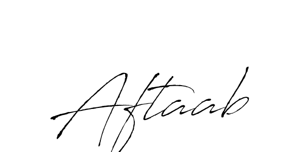 Make a beautiful signature design for name Aftaab. With this signature (Antro_Vectra) style, you can create a handwritten signature for free. Aftaab signature style 6 images and pictures png