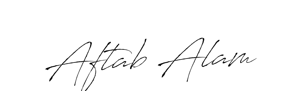 Use a signature maker to create a handwritten signature online. With this signature software, you can design (Antro_Vectra) your own signature for name Aftab Alam. Aftab Alam signature style 6 images and pictures png