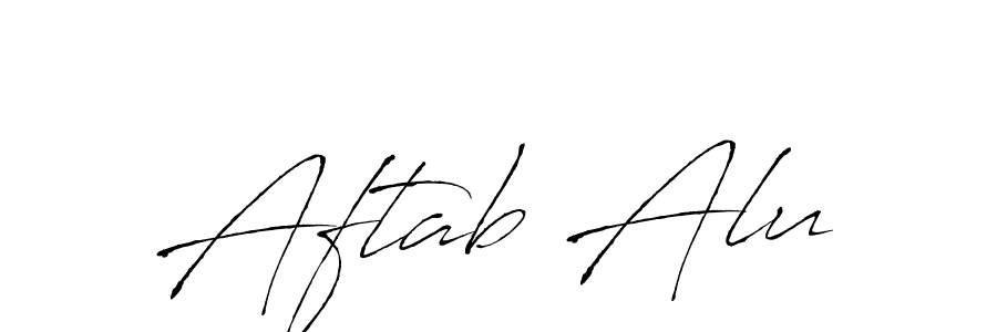 Make a beautiful signature design for name Aftab Alu. Use this online signature maker to create a handwritten signature for free. Aftab Alu signature style 6 images and pictures png