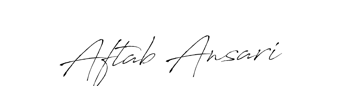 Also we have Aftab Ansari name is the best signature style. Create professional handwritten signature collection using Antro_Vectra autograph style. Aftab Ansari signature style 6 images and pictures png