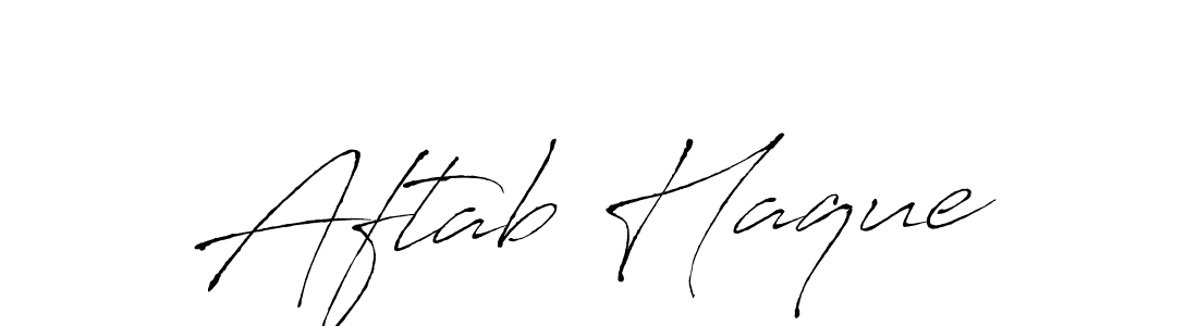 How to make Aftab Haque signature? Antro_Vectra is a professional autograph style. Create handwritten signature for Aftab Haque name. Aftab Haque signature style 6 images and pictures png