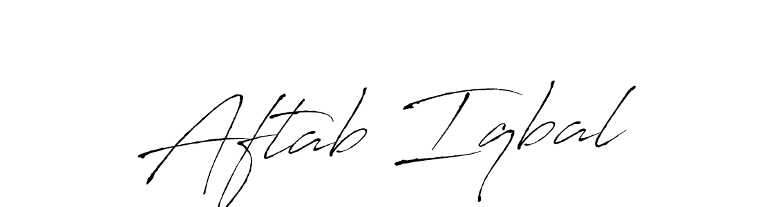 How to make Aftab Iqbal signature? Antro_Vectra is a professional autograph style. Create handwritten signature for Aftab Iqbal name. Aftab Iqbal signature style 6 images and pictures png