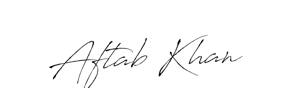 Also we have Aftab Khan name is the best signature style. Create professional handwritten signature collection using Antro_Vectra autograph style. Aftab Khan signature style 6 images and pictures png