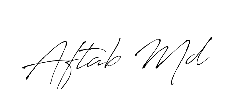 You should practise on your own different ways (Antro_Vectra) to write your name (Aftab Md) in signature. don't let someone else do it for you. Aftab Md signature style 6 images and pictures png