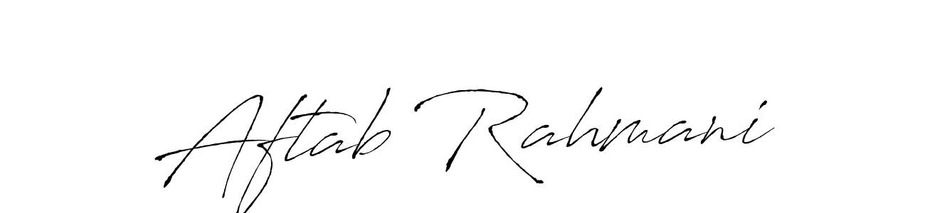 You can use this online signature creator to create a handwritten signature for the name Aftab Rahmani. This is the best online autograph maker. Aftab Rahmani signature style 6 images and pictures png
