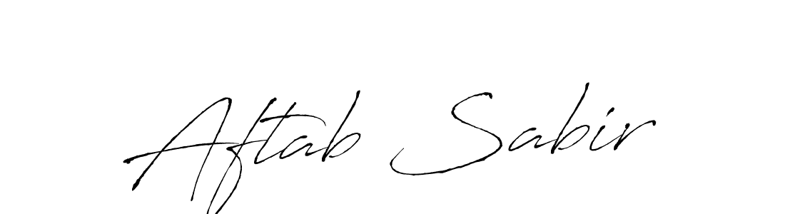 Make a beautiful signature design for name Aftab Sabir. With this signature (Antro_Vectra) style, you can create a handwritten signature for free. Aftab Sabir signature style 6 images and pictures png