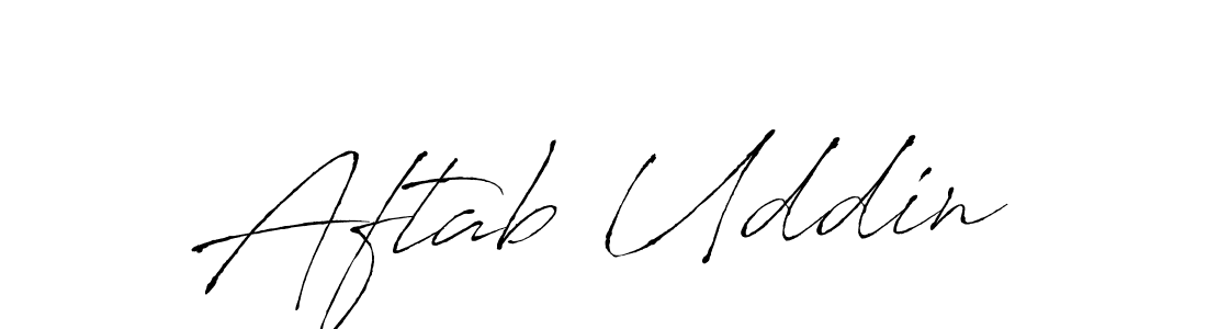 Make a beautiful signature design for name Aftab Uddin. Use this online signature maker to create a handwritten signature for free. Aftab Uddin signature style 6 images and pictures png
