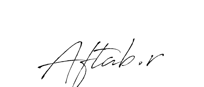 Aftab.r stylish signature style. Best Handwritten Sign (Antro_Vectra) for my name. Handwritten Signature Collection Ideas for my name Aftab.r. Aftab.r signature style 6 images and pictures png