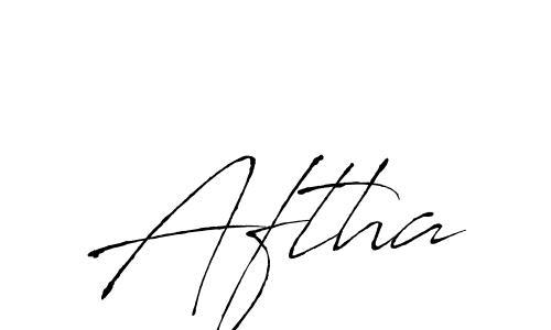 Aftha stylish signature style. Best Handwritten Sign (Antro_Vectra) for my name. Handwritten Signature Collection Ideas for my name Aftha. Aftha signature style 6 images and pictures png