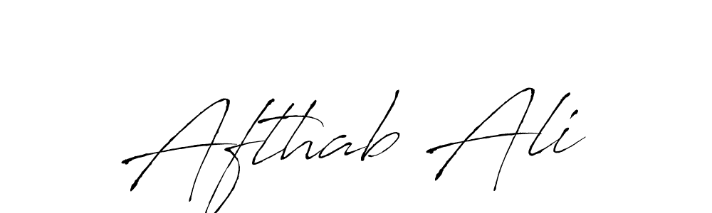 How to make Afthab Ali name signature. Use Antro_Vectra style for creating short signs online. This is the latest handwritten sign. Afthab Ali signature style 6 images and pictures png