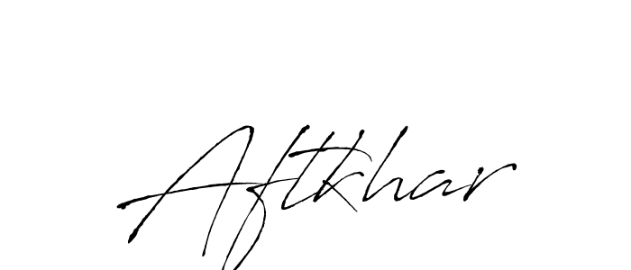 Design your own signature with our free online signature maker. With this signature software, you can create a handwritten (Antro_Vectra) signature for name Aftkhar. Aftkhar signature style 6 images and pictures png