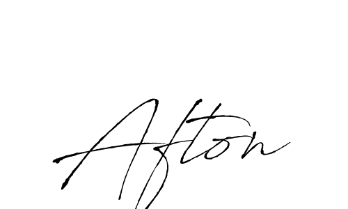 Design your own signature with our free online signature maker. With this signature software, you can create a handwritten (Antro_Vectra) signature for name Afton. Afton signature style 6 images and pictures png