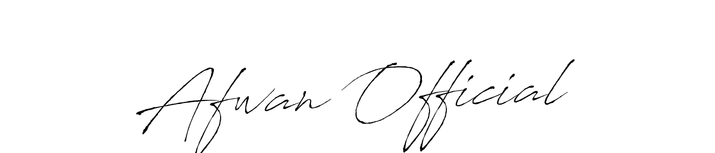 Make a beautiful signature design for name Afwan Official. With this signature (Antro_Vectra) style, you can create a handwritten signature for free. Afwan Official signature style 6 images and pictures png